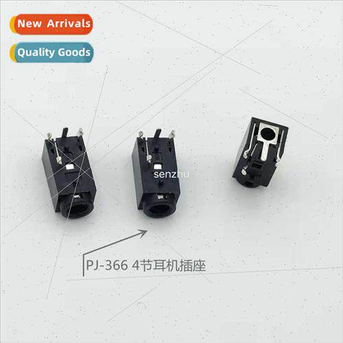Headphone socket PJ-366 3.5MM audio video socket 4 sections