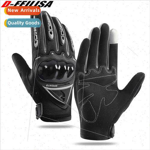 Motorcycle riding full finger touch screen gloves men sports