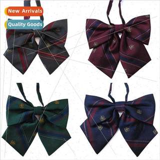 Japan JK unim bow tie jacquard royal crown embroidered bow t