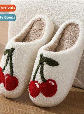New winter cute cartoon home cotton slippers home furry slip