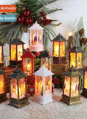Christmas wind lamp candelabra lamp night light old man snow