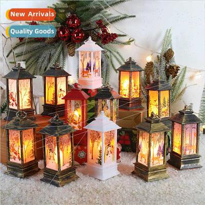 Christmas wind lamp candelabra lamp night light old man snow