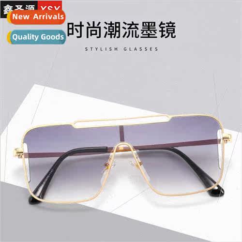 Europe large frame gradient 2552 one-piece sunglasses 适用wo