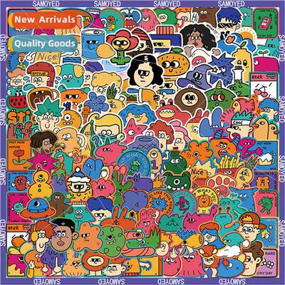 50 sheets cute weird stuff stickers collection waterproKorea