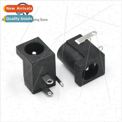 10Pcs DC-005 Black DC Power Jack Socket Connector DC005 5.5*