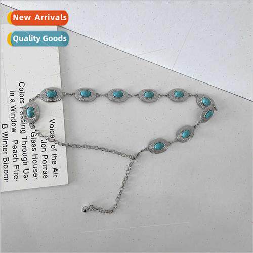 Waist Chain Women Thin Belt mple Hundred Dress Metal Ethnic