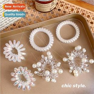 wire telephone pearl hair mermaid Korea circle transparent