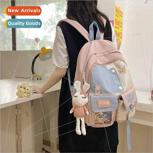Teenage girl schoolbag female Korean ins wind cute hundred j