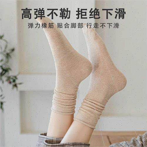 Retro mid-calf early fall long waist leather shoes fall cott