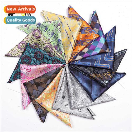 Men Pocket Towel Small Square Towel Large Flower Spike Fashi