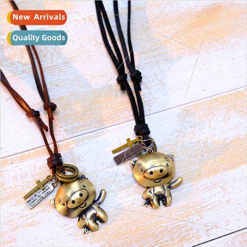 Retro Creative Pendant Korea mple Fashion 12 Zodiac Pig Cowh