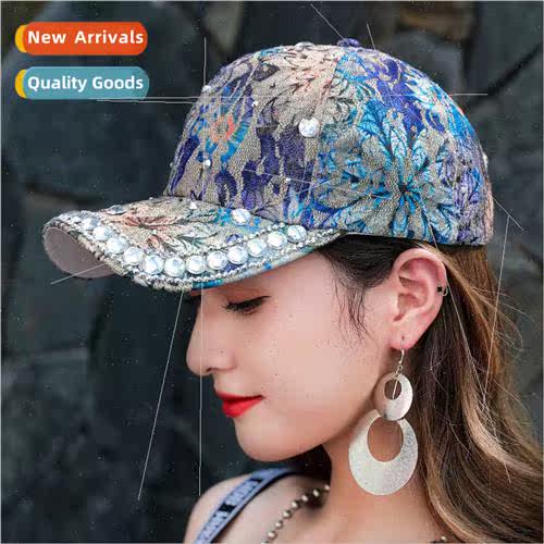 2023 lace colorful baseball cap outdoor sunshade sunscreen d