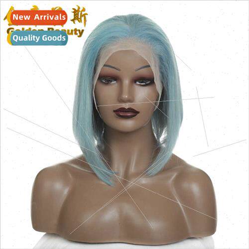 Real Short 13X6 Hair  WIG Lace Fashion Bobble Hair Cover