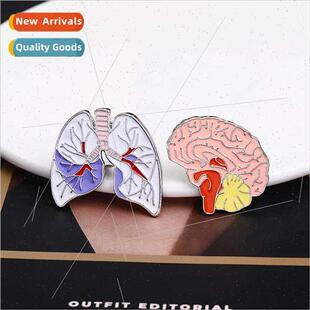 personalized zinc brooch organ drop alloy Creative cloth oil