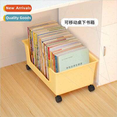 Removable book bag organizer wh pulleys under table to put b