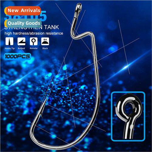 BrFishing Gear Soft Worm Hooks wh Barbed Hooks 100pcs/pack W