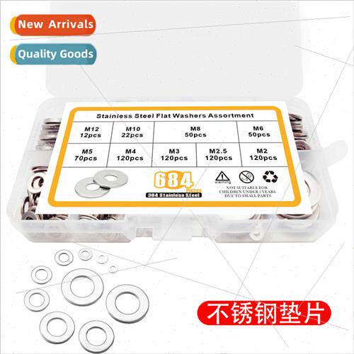 304 gasket 684pcs boxed M2M3-M12 washer meson washer combina