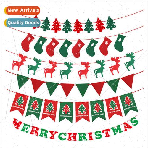 Creative Christmas Tree Decorations Christmas Pull Flags Han