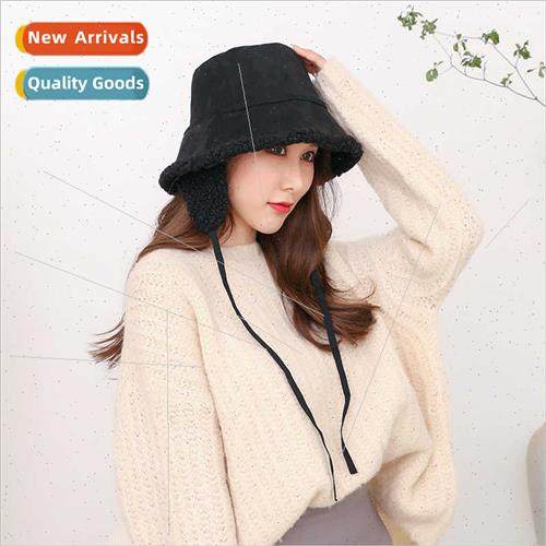 new fisherman hat fall winter Korean  double-sided suede lam