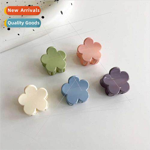 Flower small grab clip female high ponytail hair claw clip h