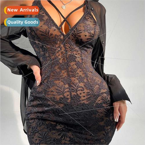 New see-through sexy lingerie mesh lace seduction pajamas l