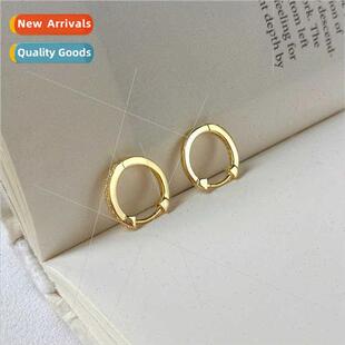 925 skinny zirconia face ins round earrings silver Europe