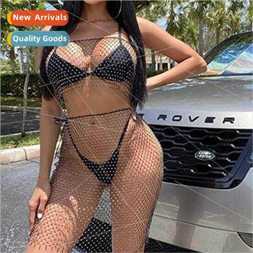 YL2217 Europe Fashion Hollowed Out Mesh Fishing Net Clothes