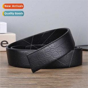 resistant lychee belt head not scratch wear grain men Belt
