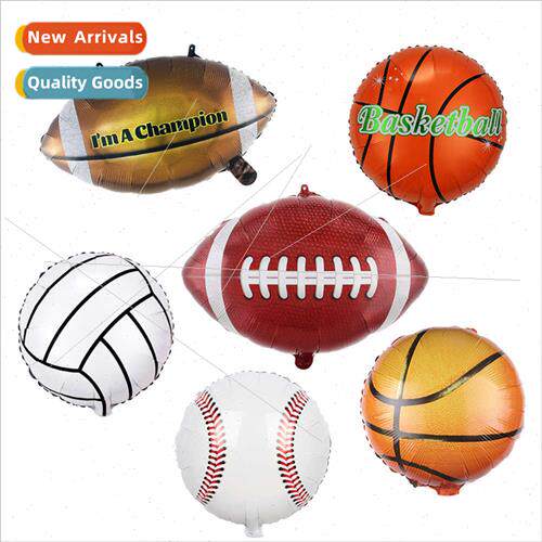 sports balloons baseball volleyball basketball football alum