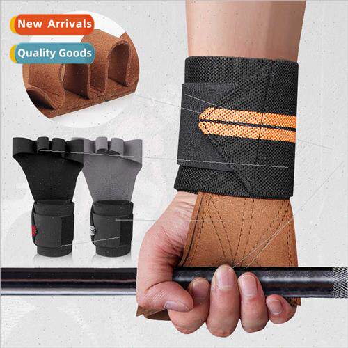 Hard pulling power belt cowhide fness gloves pull-up bar pra