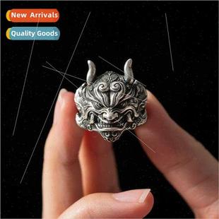 sky fashion men ring black big old vintage domineering