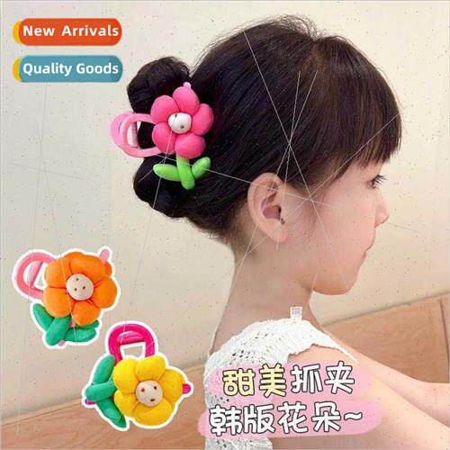 Children hair clips girls flowers back head hair accessories