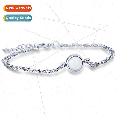 New mple Whe Round Ceramic Fashion Women Bracelet Tanium Ste