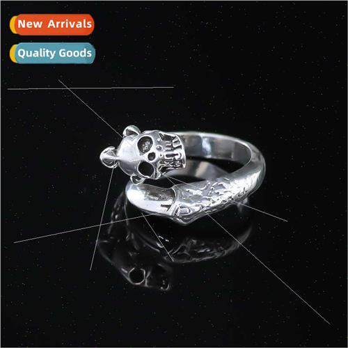 Hip Hop Punk Skull Ring Fashion Men Alloy Adjustable Rings