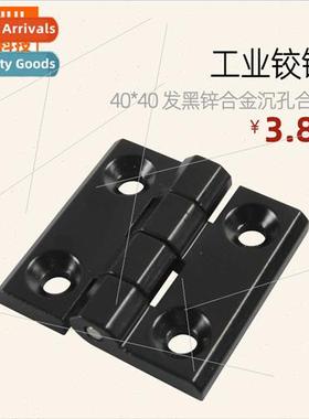 Oxidized black zinc alloy countersunk hinge industrial hinge