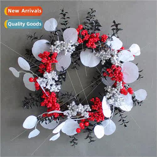 Christmas Red Fru Wreath Door Hanging Decoration Mall Holida