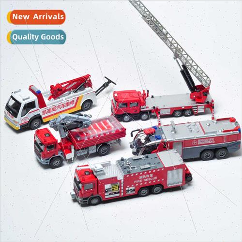 Alloy toy fire engine 5 sets 626032 simulation model car