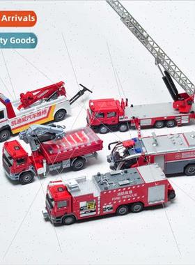 Alloy toy fire engine 5 sets 626032 simulation model car