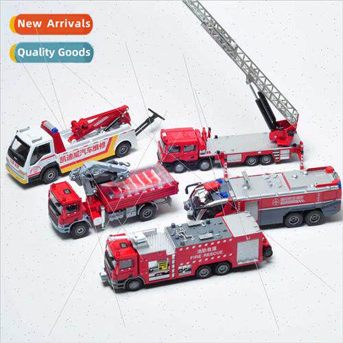Alloy toy fire engine 5 sets 626032 simulation model car