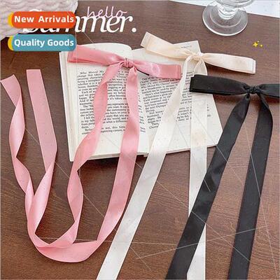 Extra long bow hair clips sweet girl duckbill clip back head