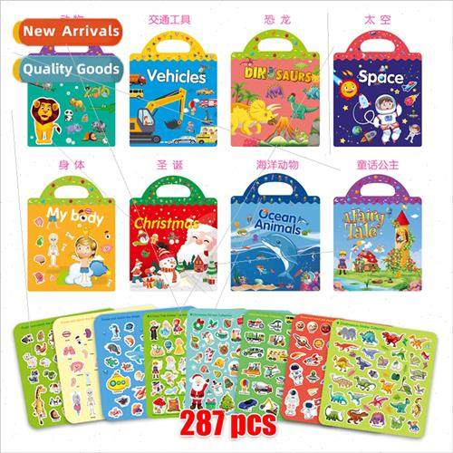 Children sticker book my first book animals dinosaurs ocean图片