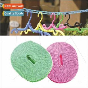 Outdoor Indoor Wash Sun WindproAnti-slip Clothesline Clothes
