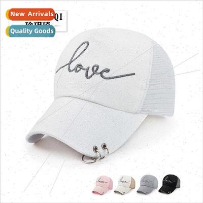 perated hanging ring net cap summer ladies iron ring basebal