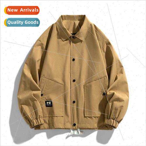 2023 new jacket men spring fall design sense niche lapel cas