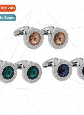 Austrian crystal cufflinks zirconia cufflinks upscale men me