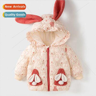Girls winter cotton clothes female baby New Years Eve clothe