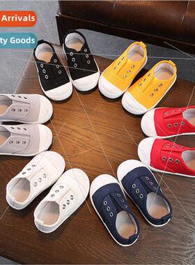 Children canvas shoes Children soft-soled kindergarten indoo