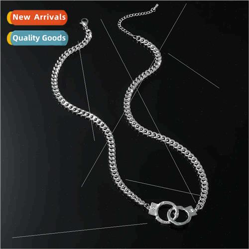 New hip hop handcuff pendant necklace hiphop pendant Europe