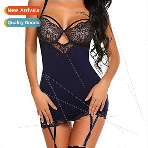 2022 Erotic ngerie Sexy Stch Modal Pajamas Ladies Garter Set