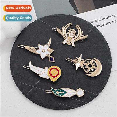Game original God around cute girl heart hair clips Wendy Ko